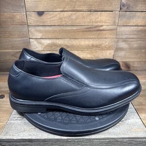 Skechers Mens Size 11 Black Work Relaxed Fit Gretna Slip Resistant Slip On Shoes